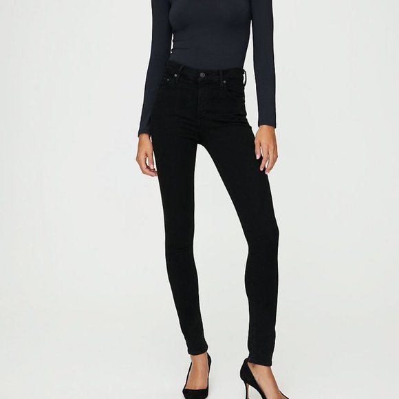 Citizens of Humanity High Rise Skinny Black Jeans - Size 27 - Picture 6 of 6